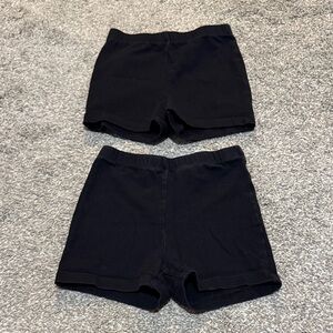 Black Athletic Shorts Set